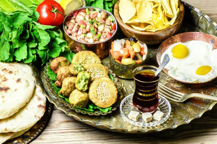 A cup of tea is the best closure to an authentic Egyptian breakfast